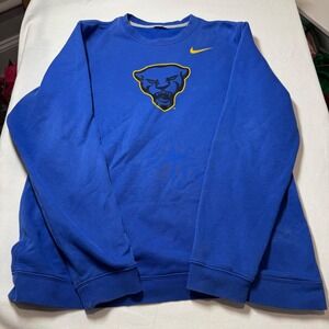 Nike Club Fleece Crewneck Pitt Panther College Football Royal‎ Blue Sweatshirt